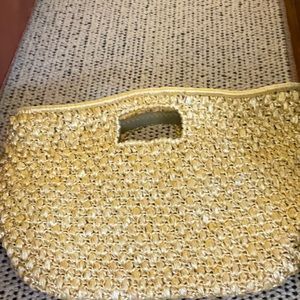 Straw tote bag